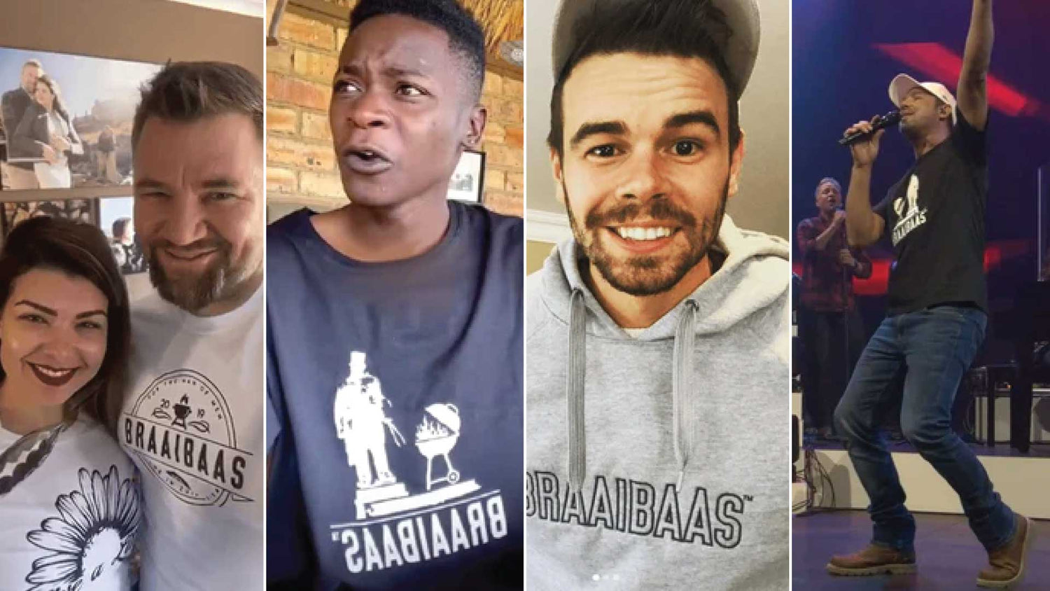 Famous artists and influencers who wear BraaiBaas